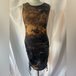 Tie-Dye Sleeveless Dress Womens m